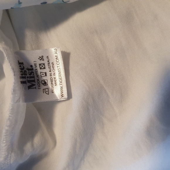 Tiger Mist White Floral Dress Size S - Picture 9 of 12